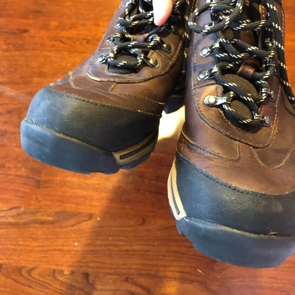 Timberland 22913M Brown Hiking Trail Ankle Leather Boot‎ Boy's Youth U.S. 3.5